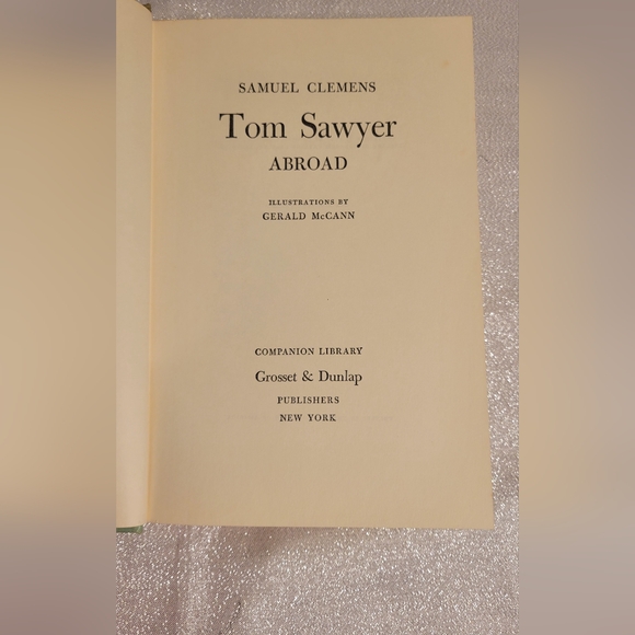 1965 HC Tom Sawyer Abroad by Samuel Clemens Companion Library Grosset & Dunlap - Picture 4 of 8